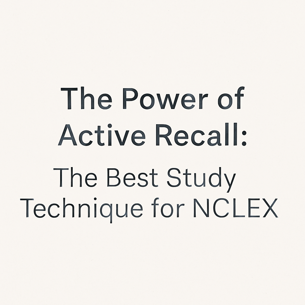 The Power of Active Recall: The Best Study Technique for NCLEX