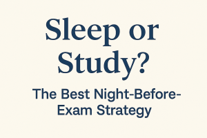 Sleep or Study? The Best Night-Before-Exam Strategy