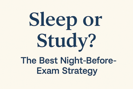 Sleep or Study? The Best Night-Before-Exam Strategy