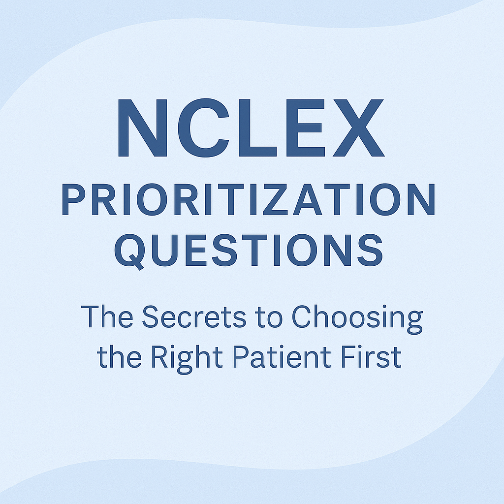 NCLEX Prioritization Questions: The Secrets to Choosing the Right Patient First